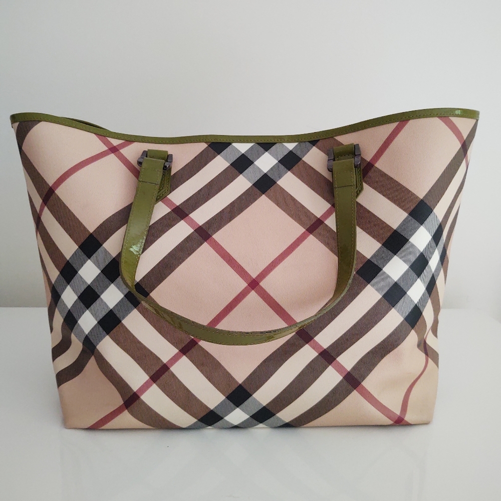 Burberry Nickie Nova Check Large Tote - Picture 3 of 15